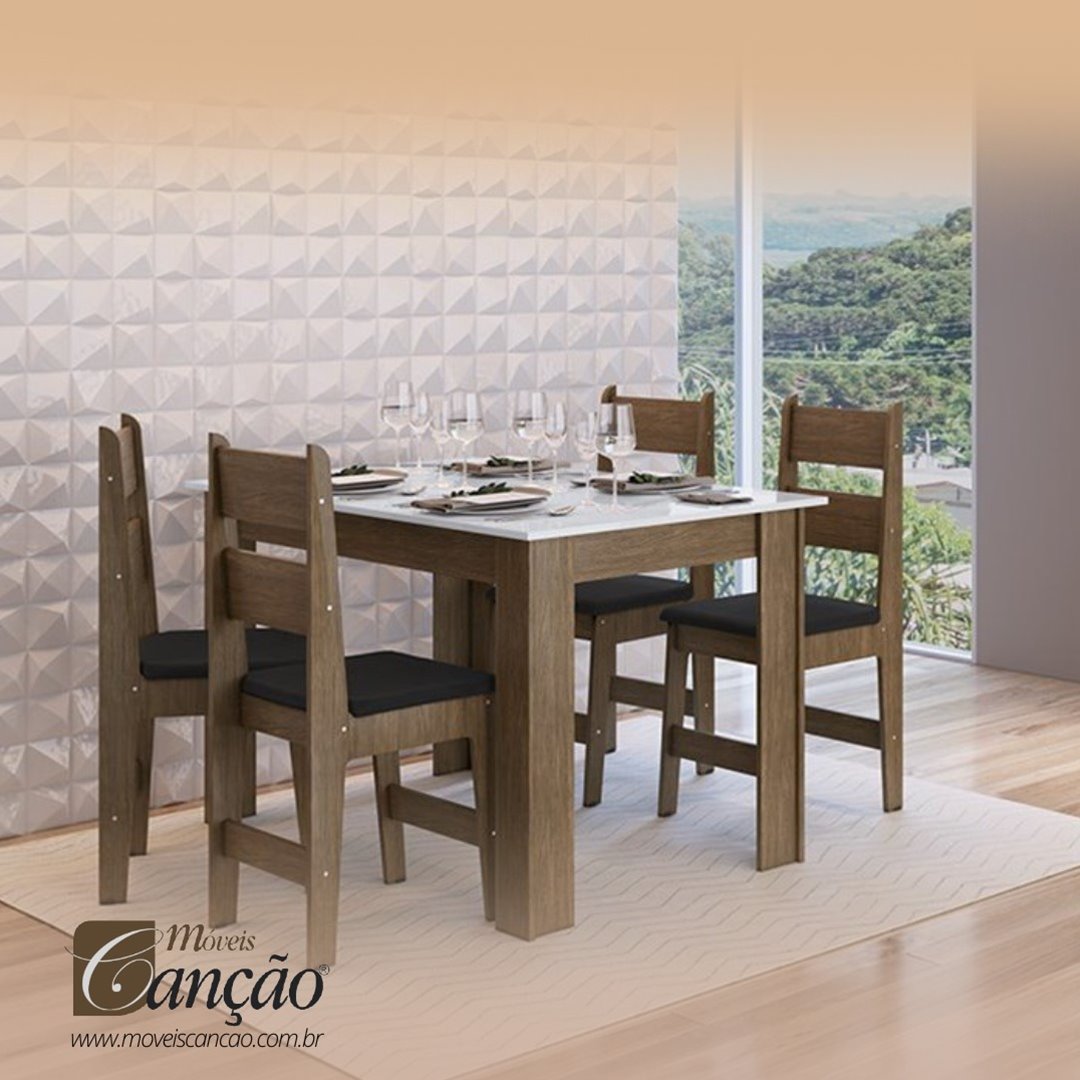 Mesa pequena para cozinha ou sala de jantar