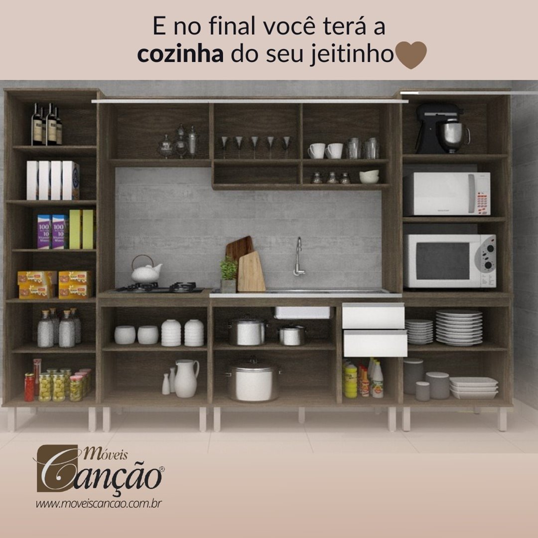 Cozinha modulada completa Móveis Canção