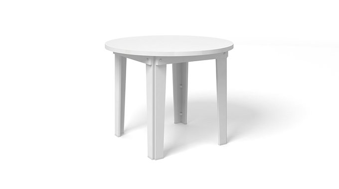 Mesa Redonda - 10800.001-Branco - L:990 x P:990 x A:790