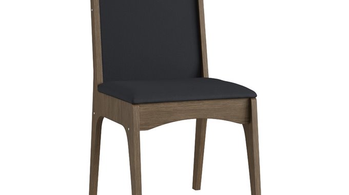 Cadeira MDF Estofada – 917.001-Ameixa Negra T64 - L:400 x P:500 x A:955
