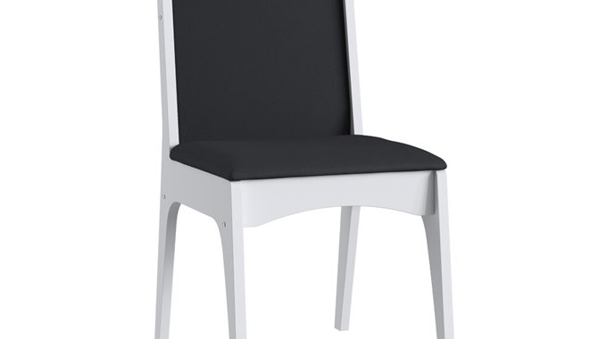 Cadeira MDF Estofada – 917.002-Branco T64 - L:400 x P:500 x A:955
