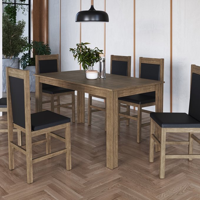 Conjunto Mesa c/Cadeira Ameixa Negra T64