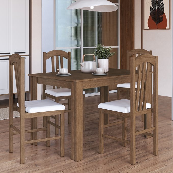 Conjunto Mesa c/Cadeira madeira